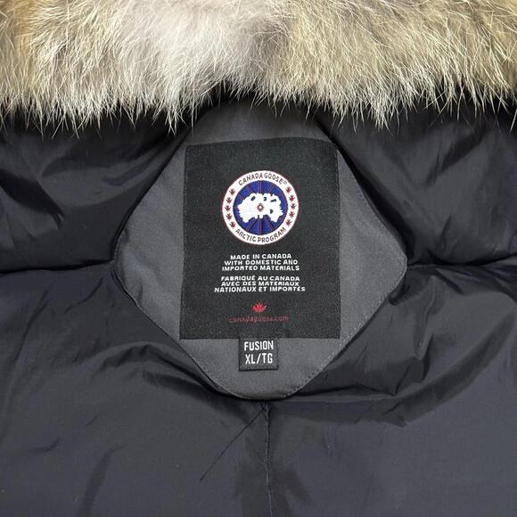 Canada Goose Expedition Parka Graphite Gray Fusion XL Arctic Program Fur Hood - Picture 6 of 9